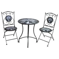 SIDD AnLi-Style Outdoor- Bistroset Marlin Zwart