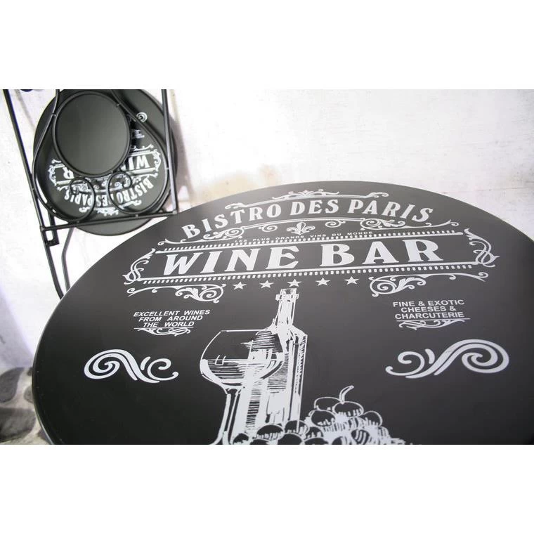 SIDD AnLi-Style Outdoor- Bistroset Marlin Zwart - Afbeelding 2