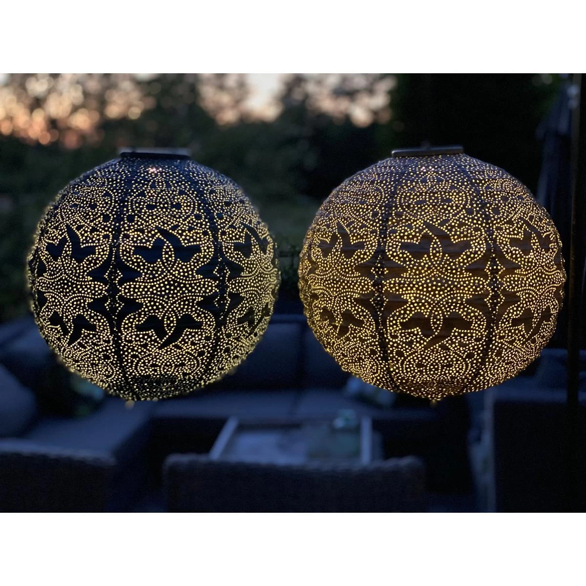 Lumiz Solar Buitenverlichting Marrakesh Rond - 30 Cm - Taupe - Afbeelding 6