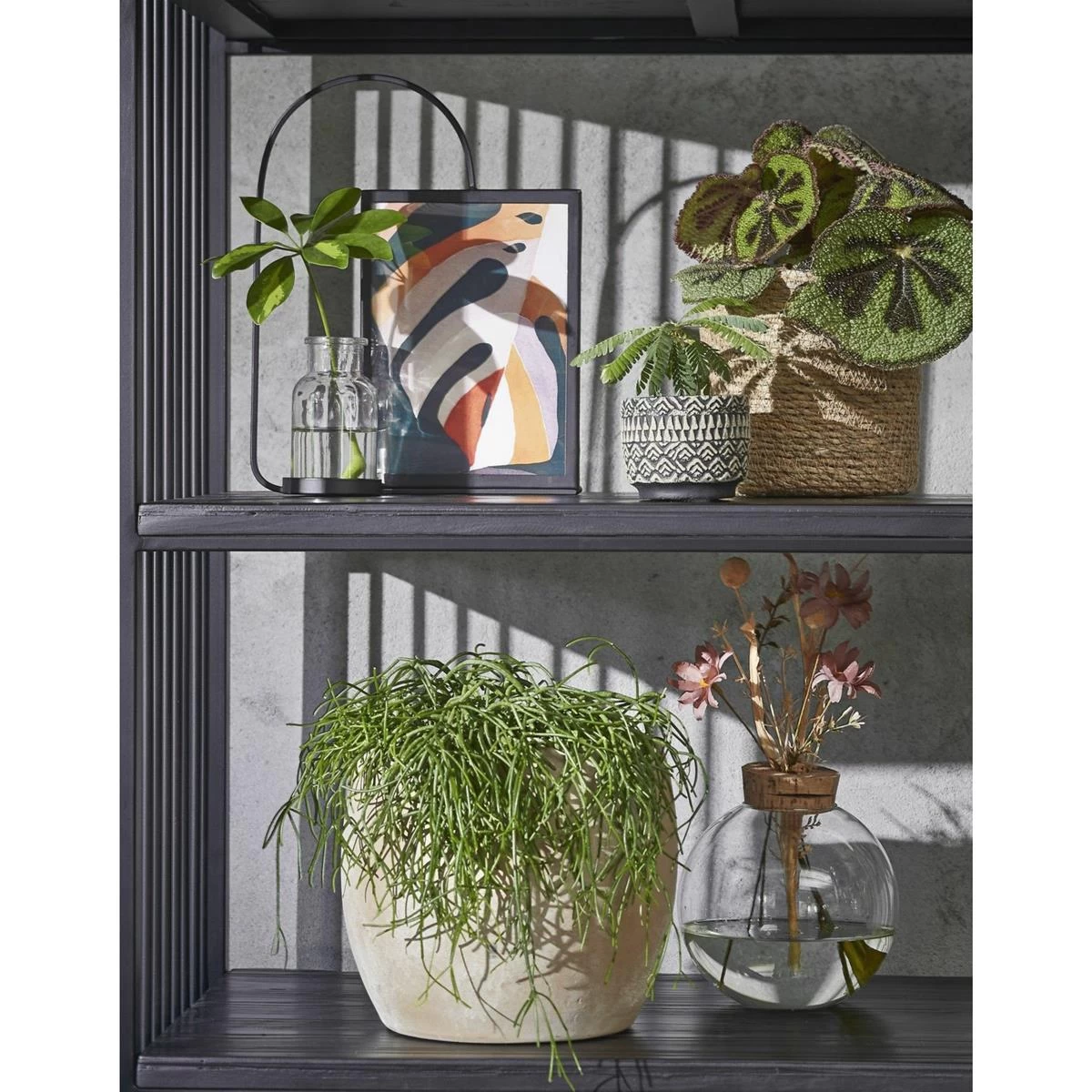 Mica Decorations Bloempot - Creme Stone - Mat - Keramiek - 24 X 22 Cm - Afbeelding 2