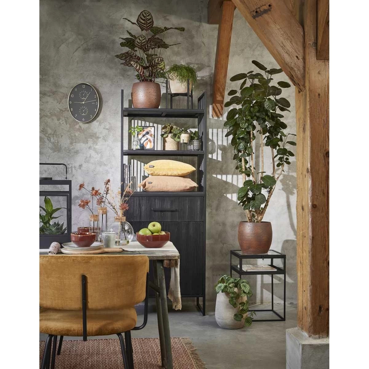 Mica Decorations Bloempot - Creme Stone - Mat - Keramiek - 24 X 22 Cm - Afbeelding 3