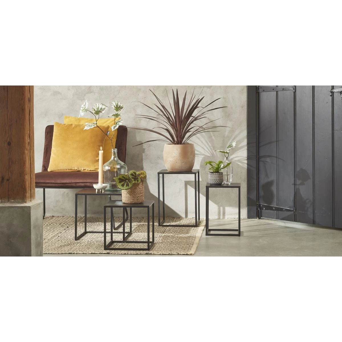 Mica Decorations Bloempot - Creme Stone - Mat - Keramiek - 24 X 22 Cm - Afbeelding 4