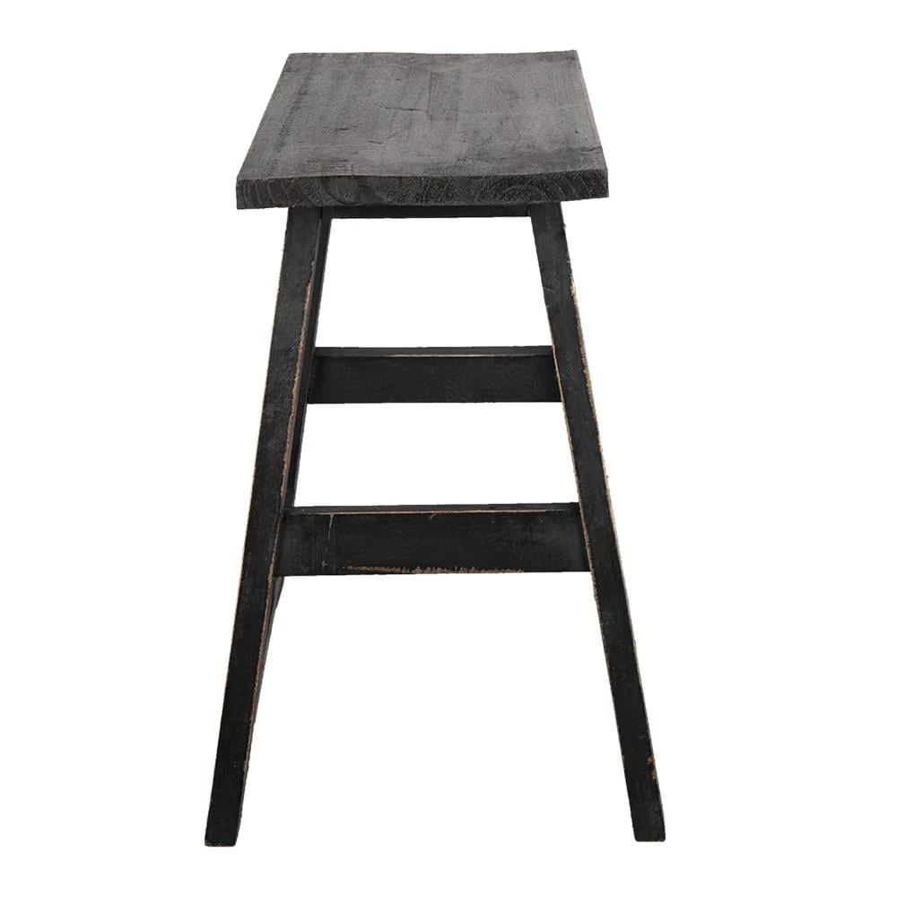 Clayre & Eef Plantentafeltje 42x29x43 Cm Zwart Hout Rechthoek - Afbeelding 4