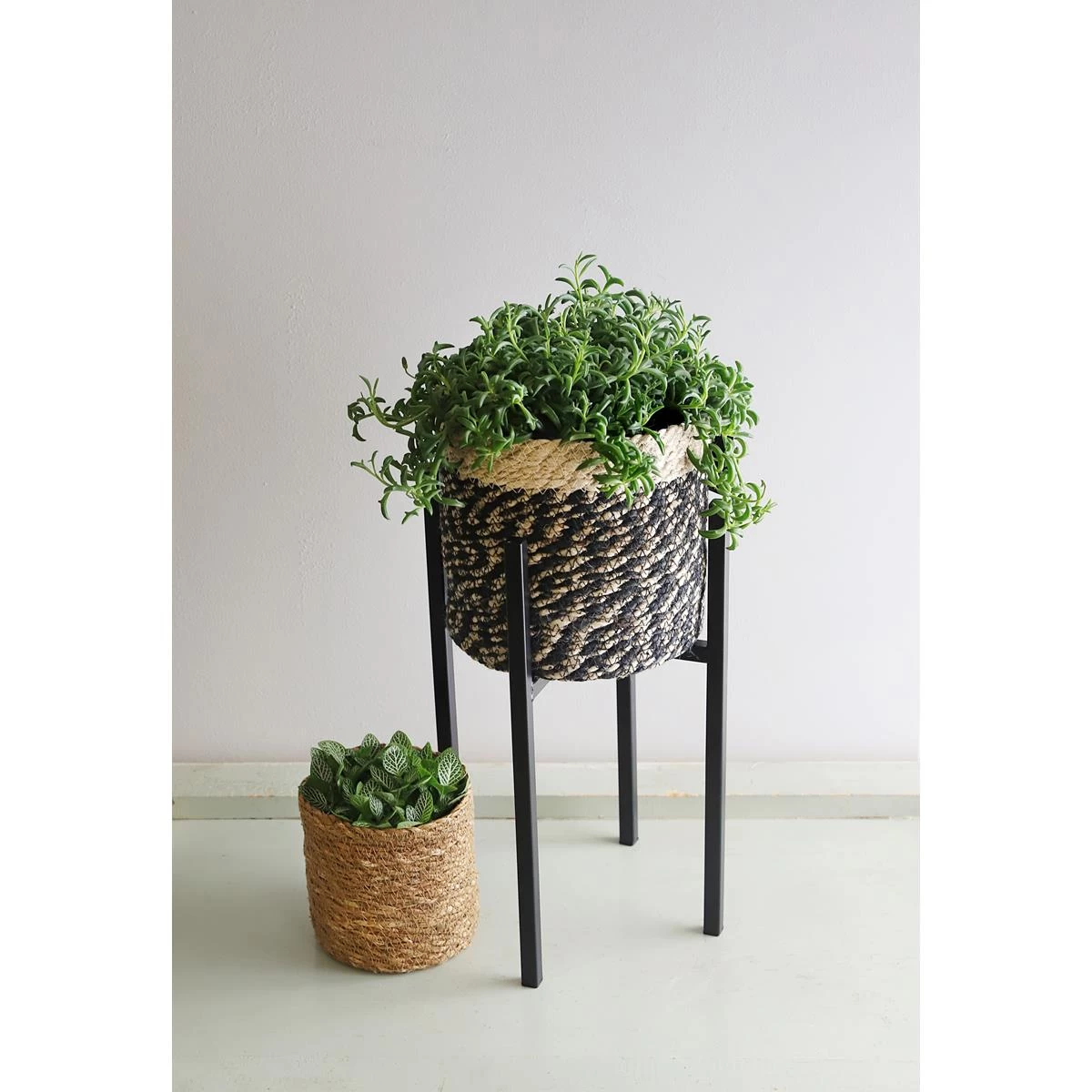 Mica Decorations Bonaparte Mand Voor Planten - Set Van 3 - Zwart - Afbeelding 8