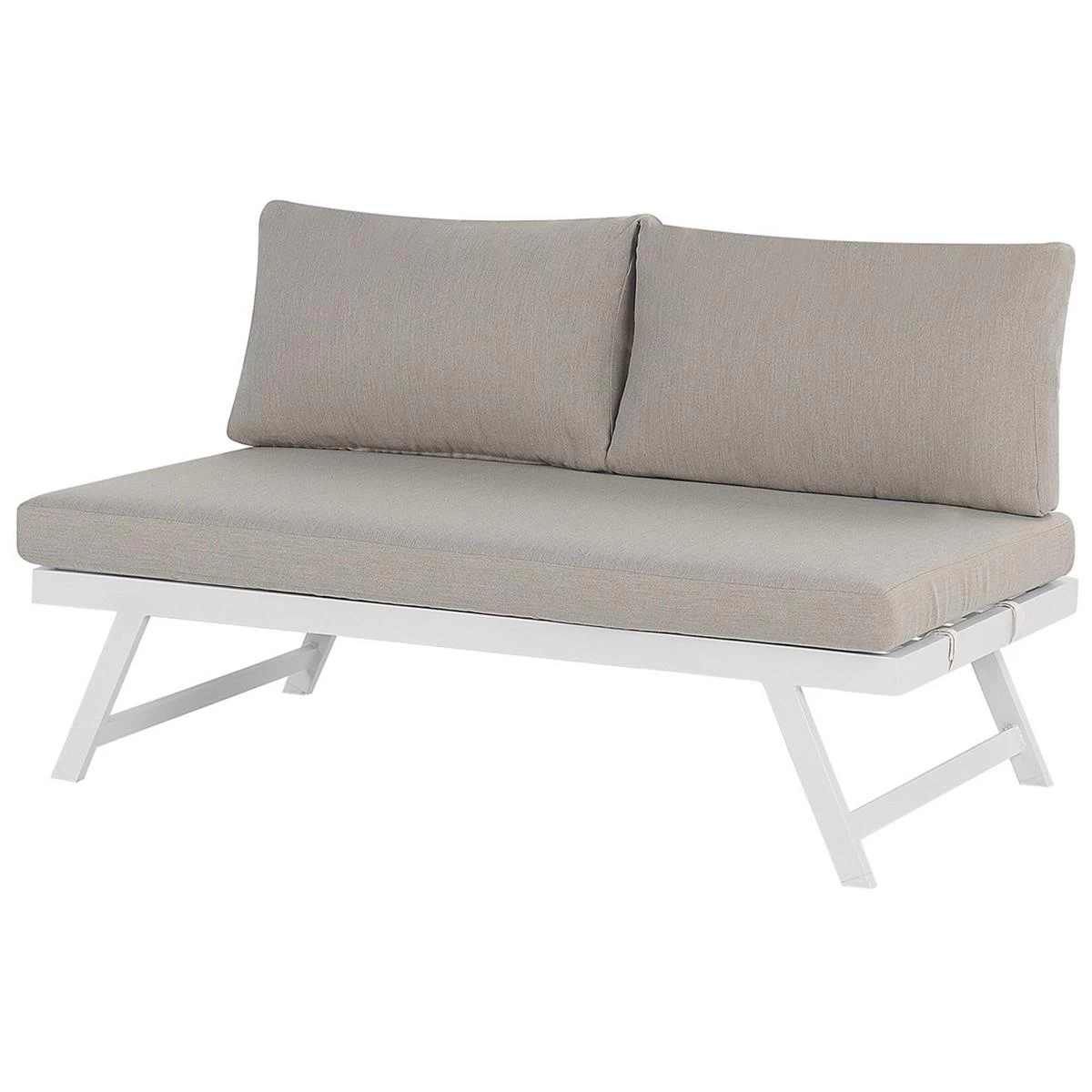 Beliani - COCCORINO - Loungeset Voor 5 - Grijs - Aluminium - Afbeelding 8