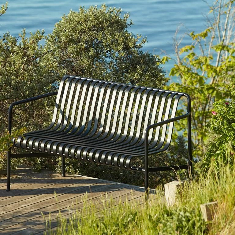 HAY Palissade Tuinbank - Anthracite - 2-zits - Afbeelding 2