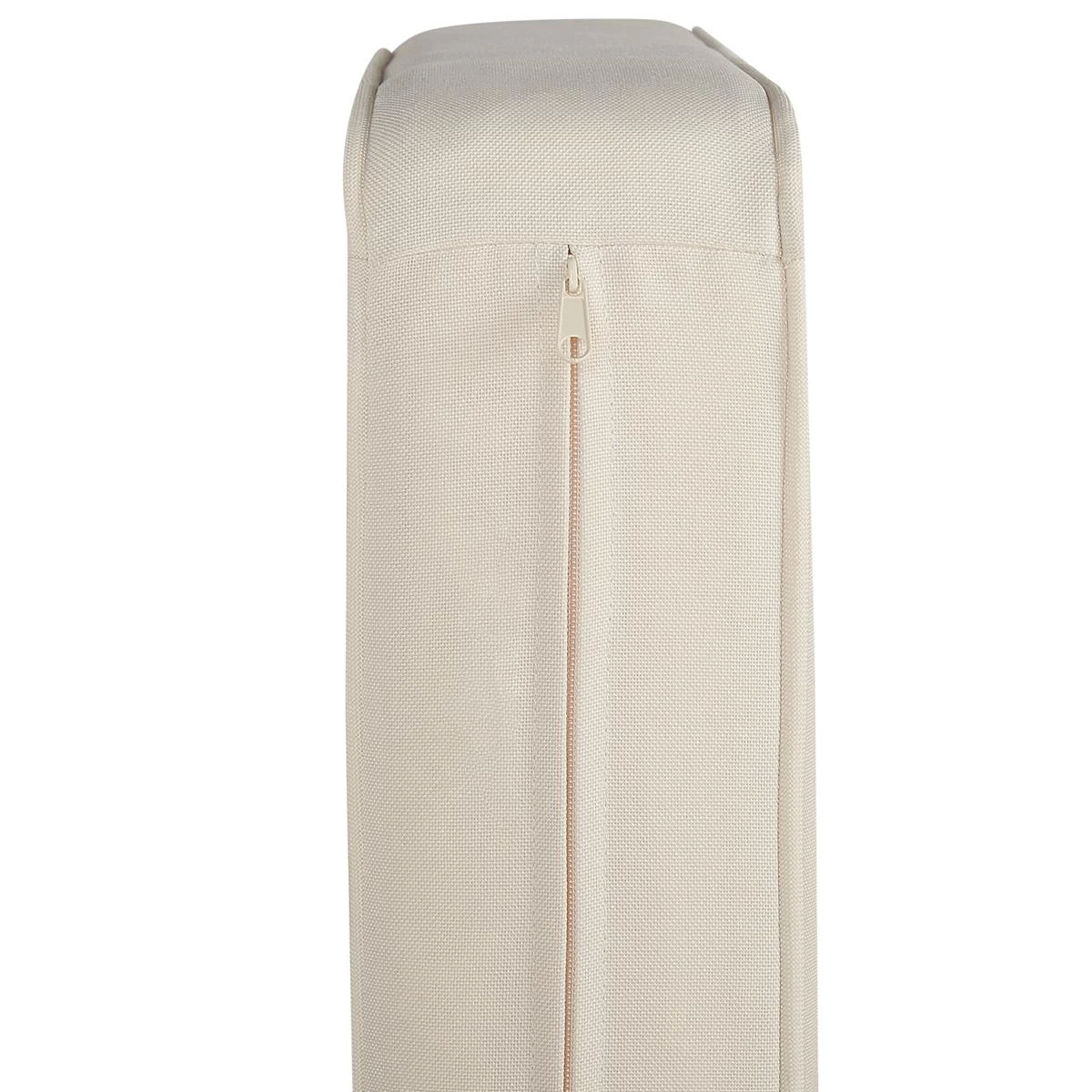 Beliani - BARATTI - Tuinstoel Met Ottomaan - Lichte Houtkleur|Wit - Afbeelding 10