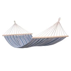 123Hammock Hangmat EƩnpersoons Rustic Spreaderbar Blauw