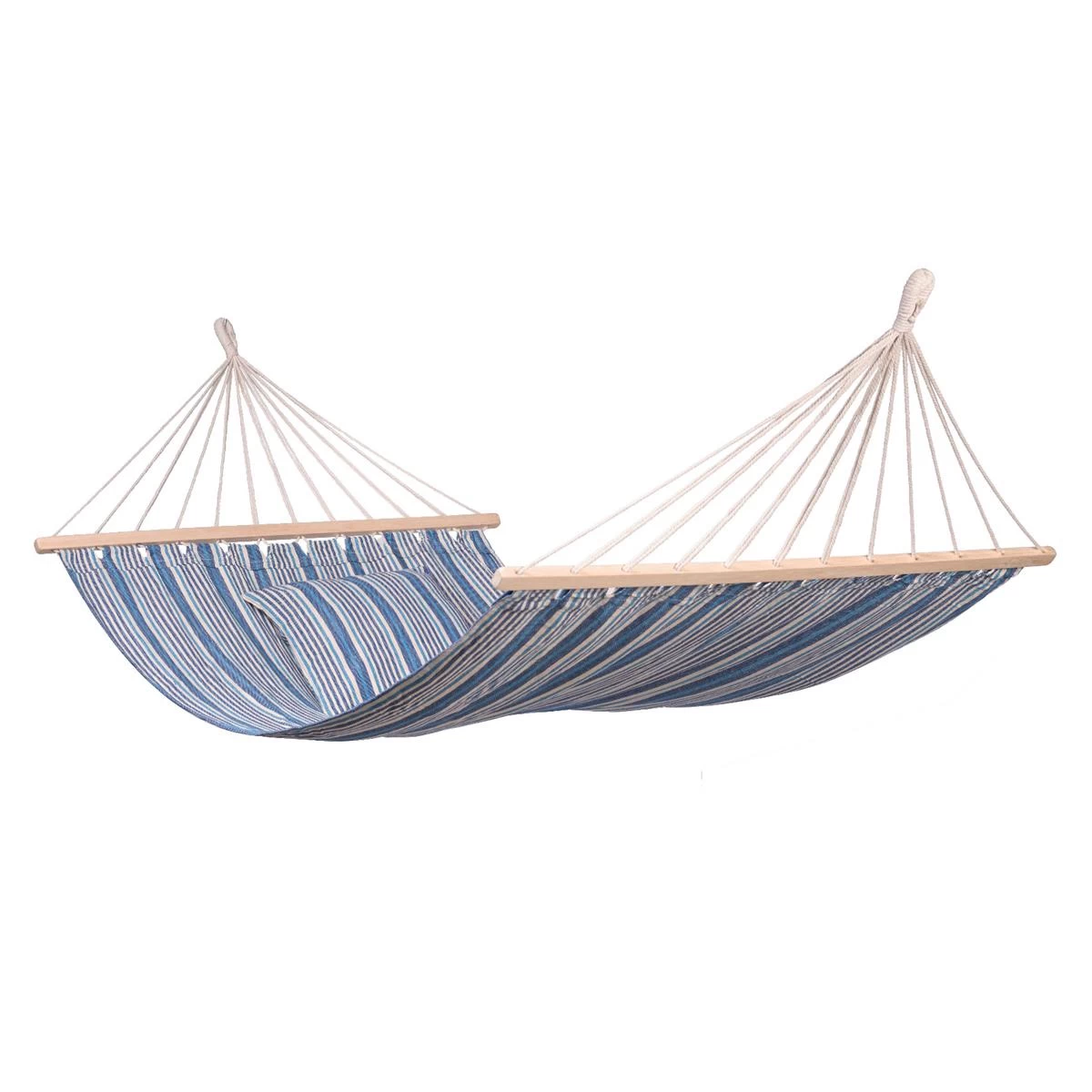 123Hammock Hangmat Eénpersoons Rustic Spreaderbar Blauw