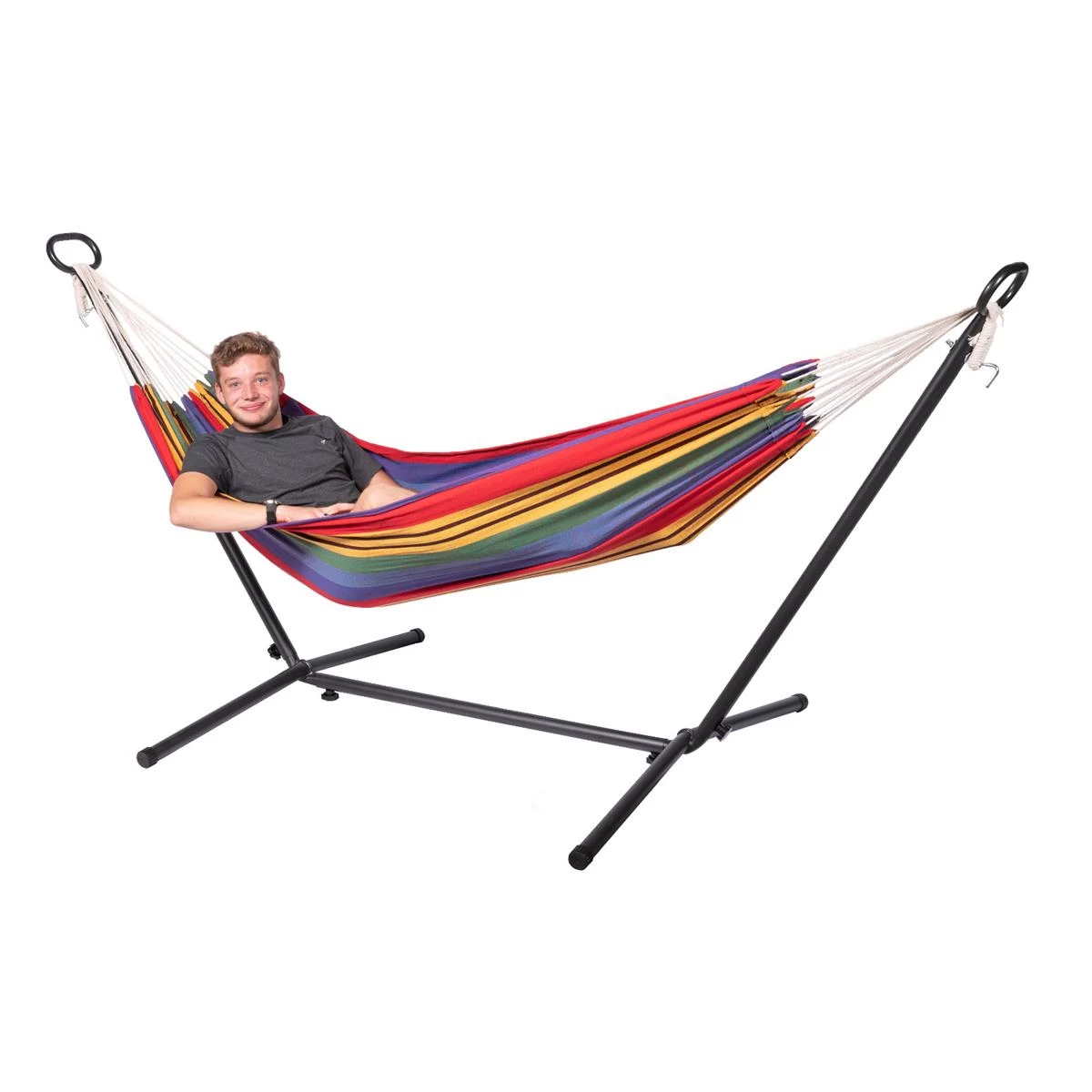 123Hammock Hangmat EƩnpersoons Ibiza Single Veelkleurig - Afbeelding 2