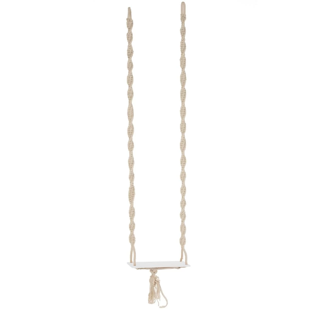 J-Line Schommel Boho Katoen|Hout Beige