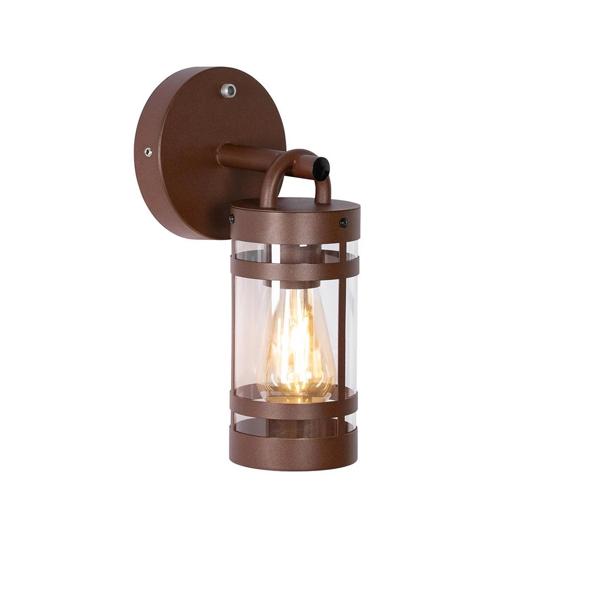 QAZQA Buiten Wandlamp Roestbruin IP44 Licht-donker Sensor - Ruben - Afbeelding 7
