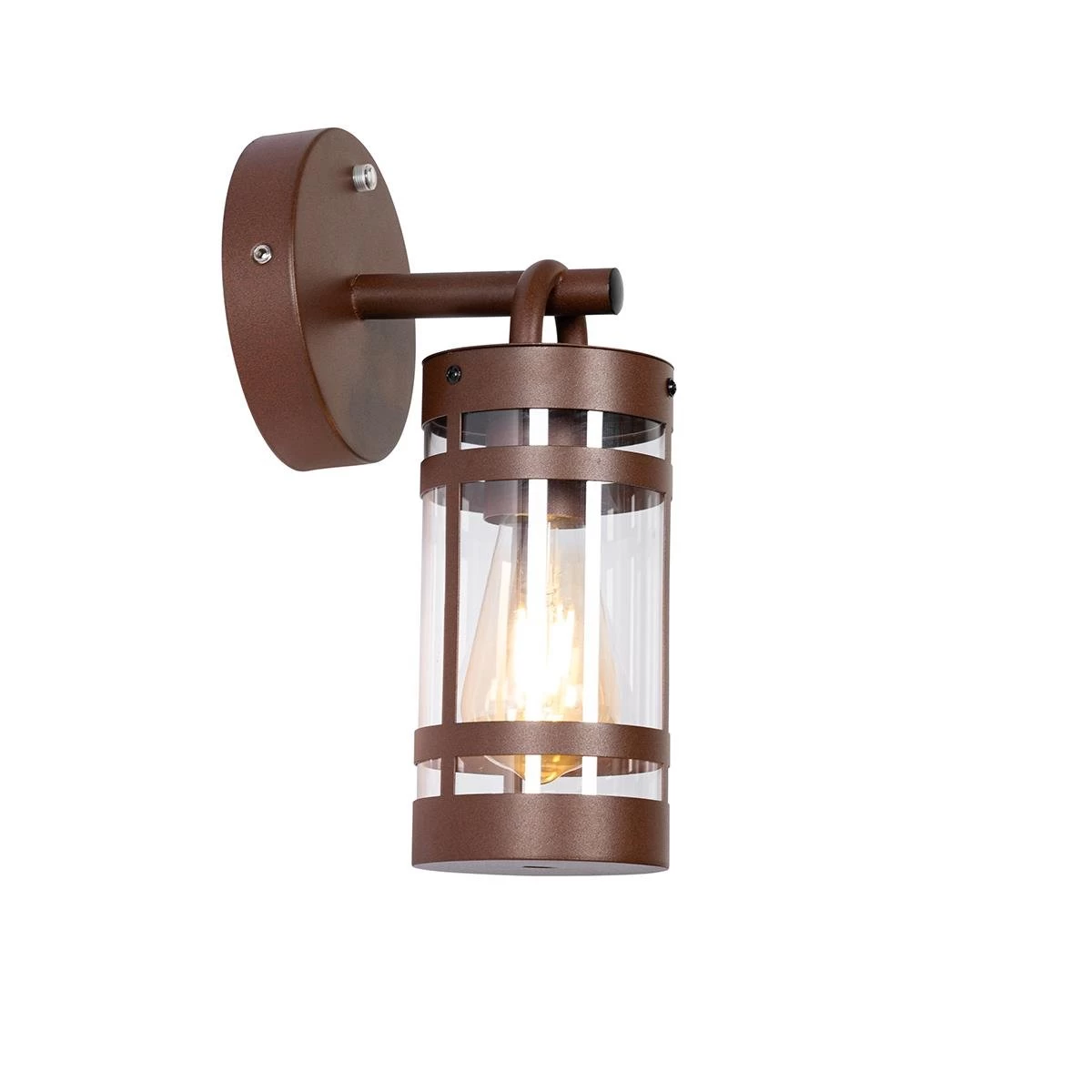 QAZQA Buiten Wandlamp Roestbruin IP44 Licht-donker Sensor - Ruben - Afbeelding 8