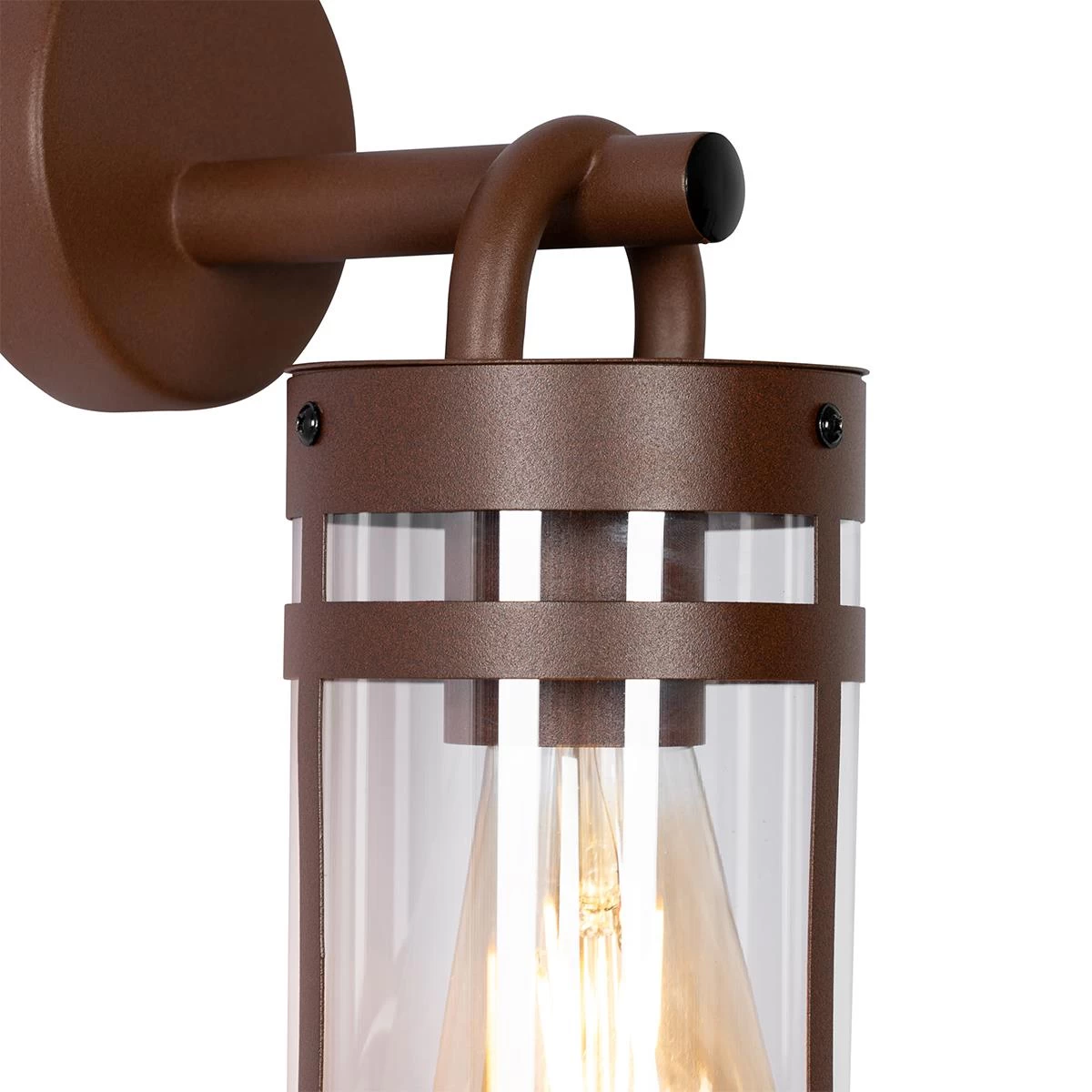 QAZQA Industriƫle Buiten Wandlamp Roestbruin IP44 - Ruben - Afbeelding 3