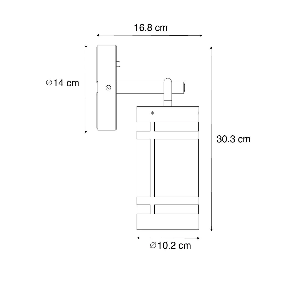 QAZQA Buiten Wandlamp Zwart IP44 Licht-donker Sensor - Ruben - Afbeelding 5