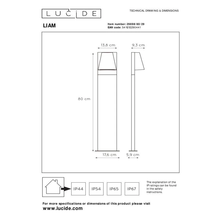 Lucide LIAM - Sokkellamp Buiten - 1xGU10 - IP44 - - Afbeelding 7