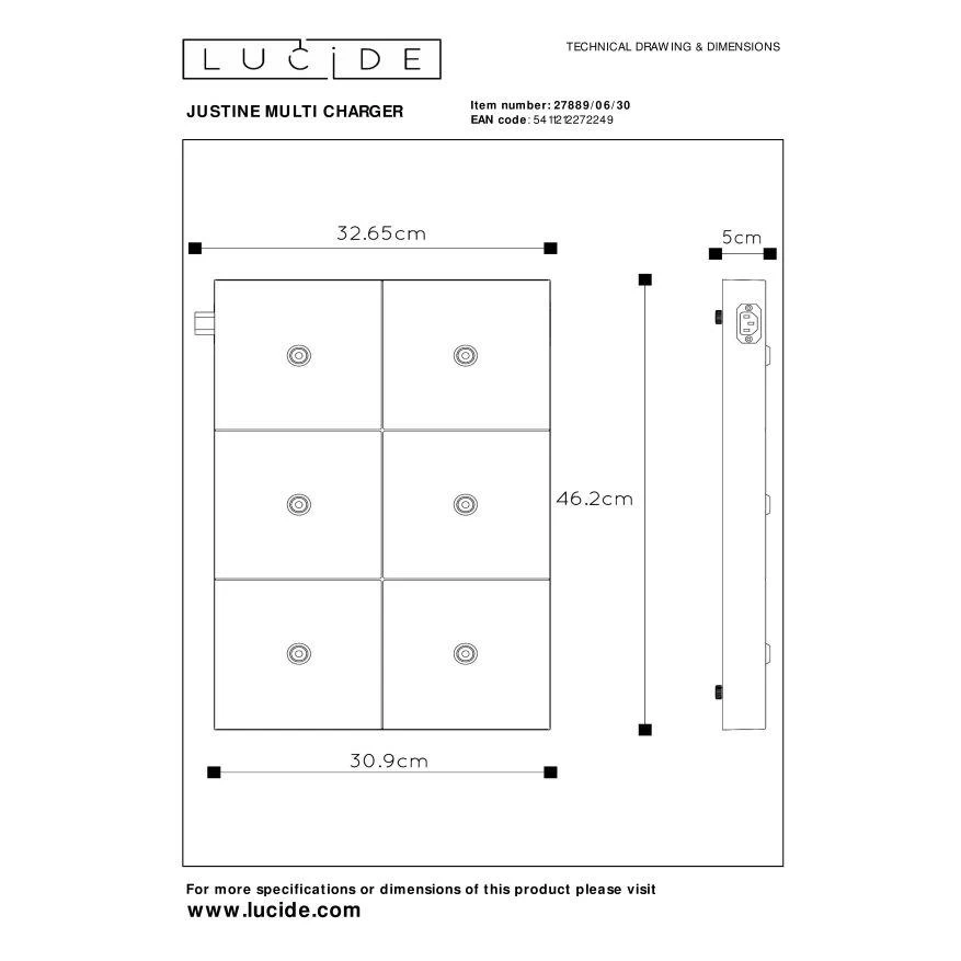 Lucide THE DOCK Tafellamp - Zwart - Afbeelding 6
