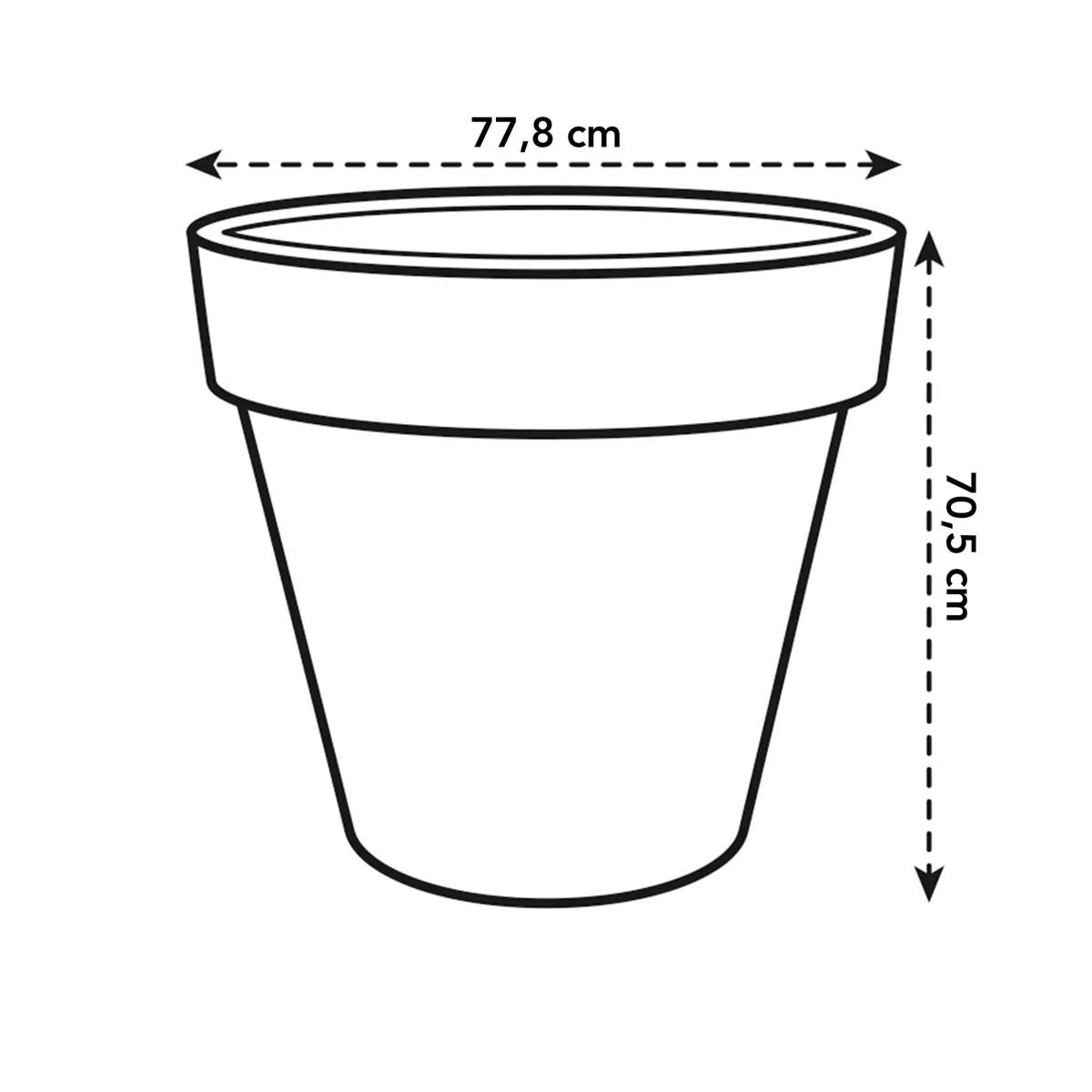 Elho Pure Round Bloempot Ø 80 Cm - Wit - Afbeelding 5