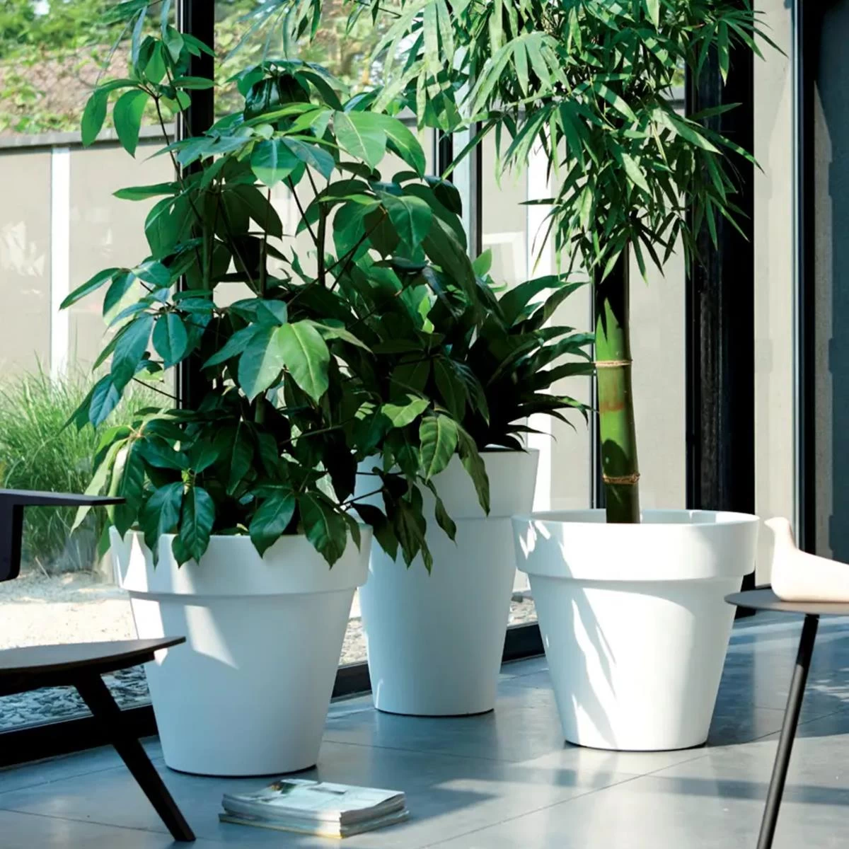 Elho Pure Round Bloempot Ø 100 Cm - Wit - Afbeelding 2