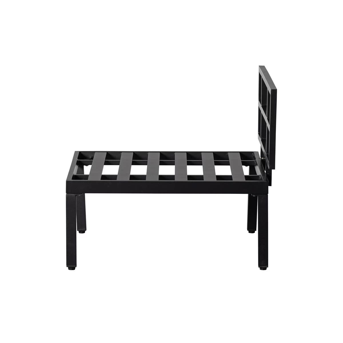 WOOOD Loungebankje Buiten George - Aluminium - Zwart - 73x90x83 - Afbeelding 7