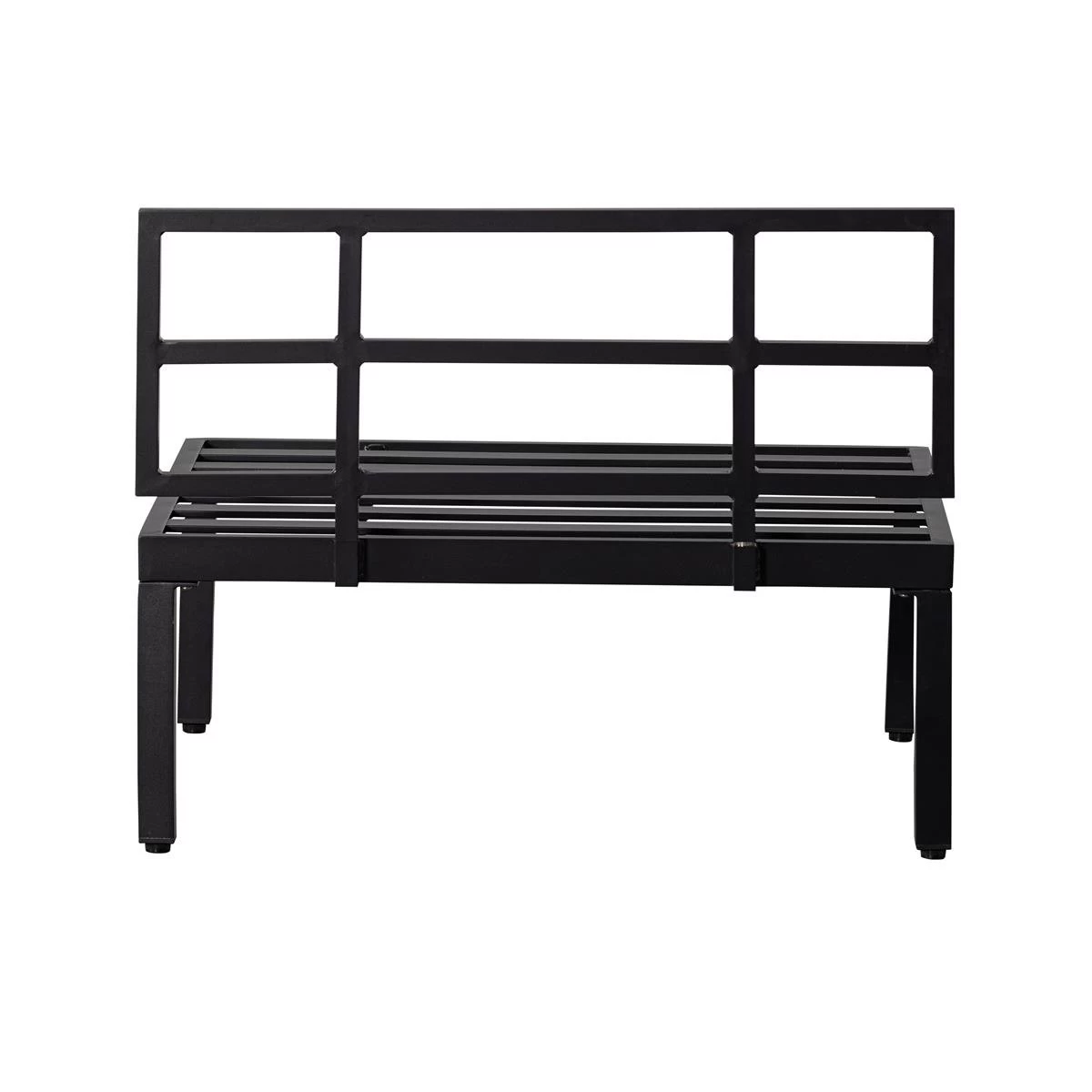 WOOOD Loungebankje Buiten George - Aluminium - Zwart - 73x90x83 - Afbeelding 8