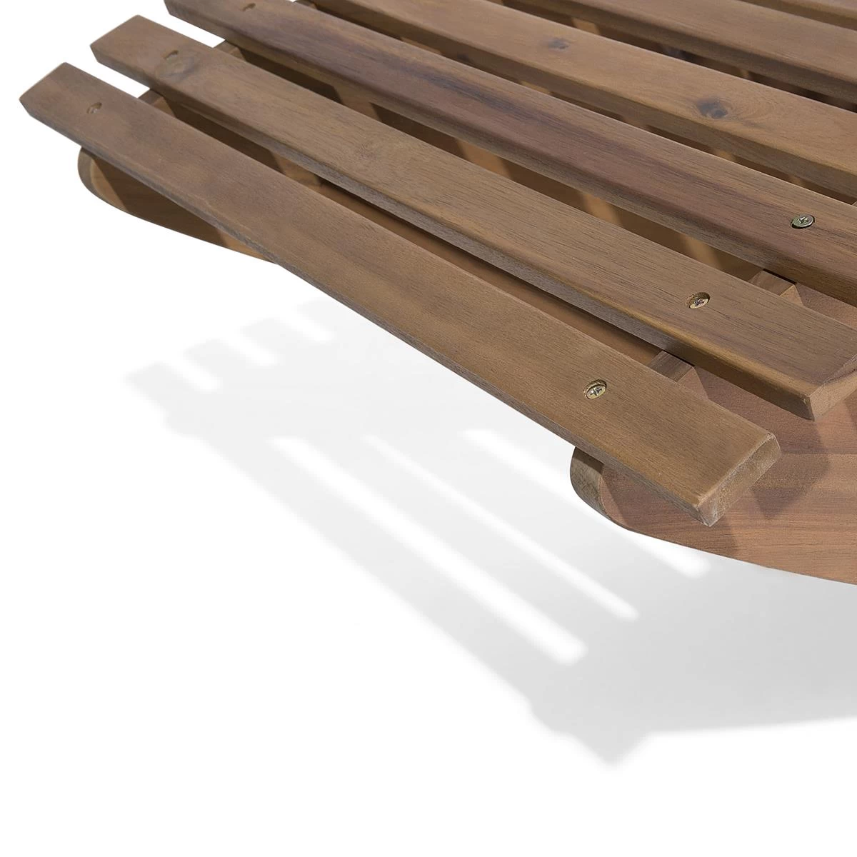 Beliani - BRESCIA - Strandstoel Set Van 2 - Lichte Houtkleur|Taupe - Afbeelding 9