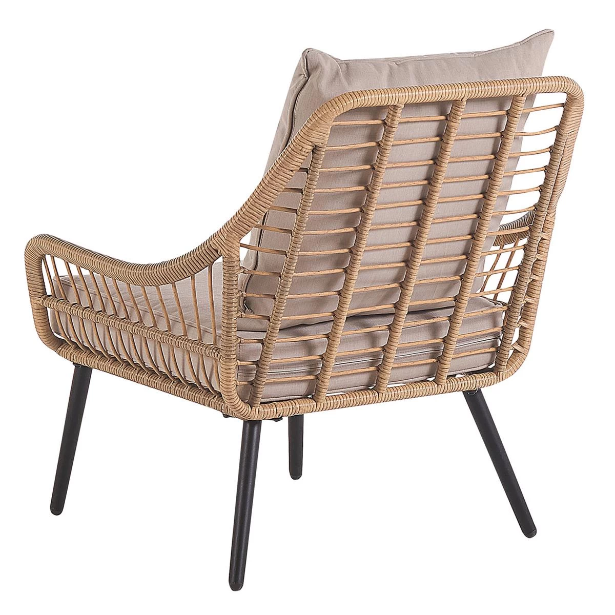 Beliani - LAURETO - Bistroset Voor 2 - Natuurlijk - PE Rotan - Afbeelding 5