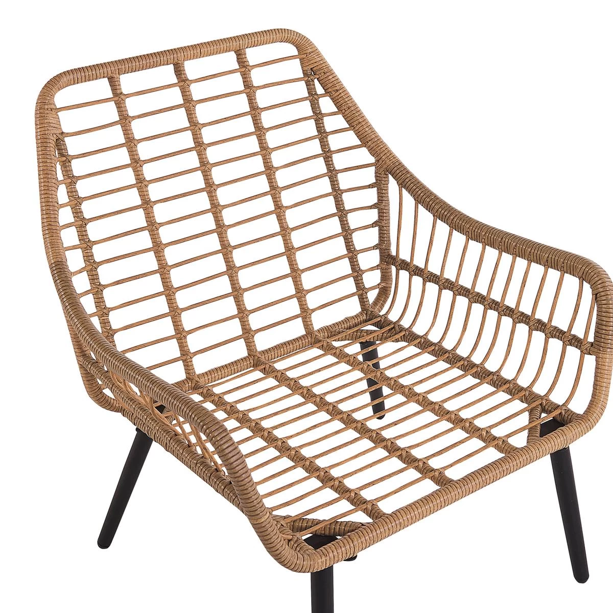 Beliani - LAURETO - Bistroset Voor 2 - Natuurlijk - PE Rotan - Afbeelding 7