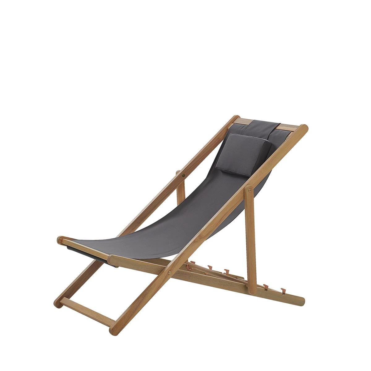 Beliani - AVELLINO - Strandstoel - Grijs - Polyester - Afbeelding 4