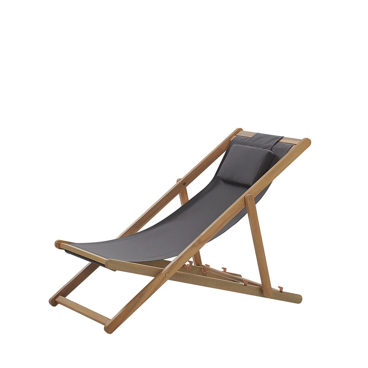 Beliani - AVELLINO - Strandstoel - Grijs - Polyester - Afbeelding 5