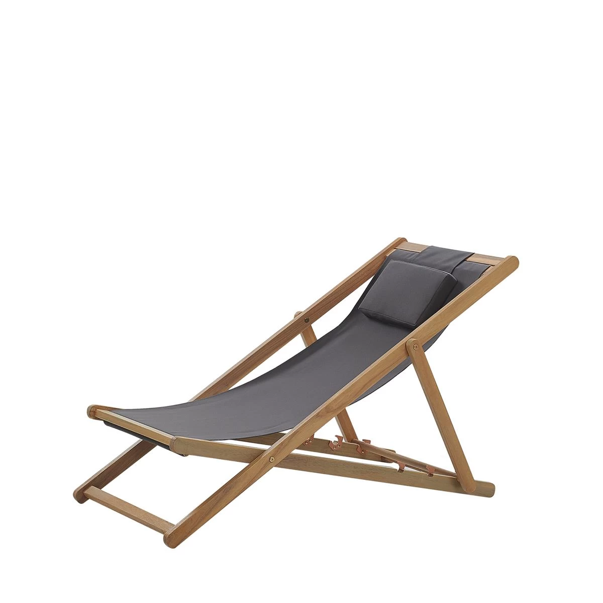 Beliani - AVELLINO - Strandstoel - Grijs - Polyester - Afbeelding 6