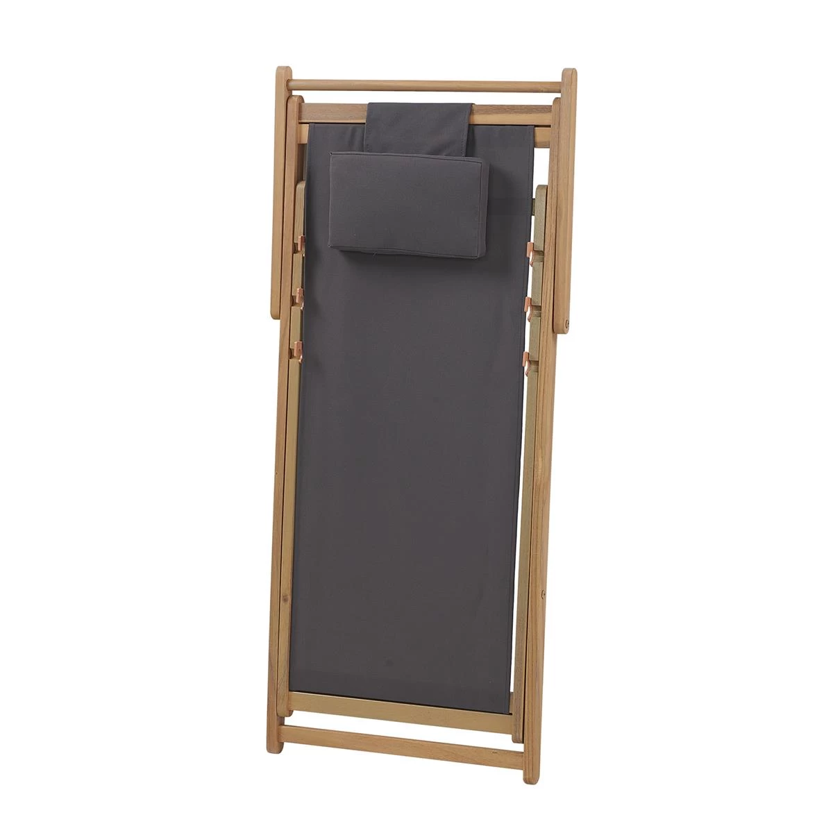 Beliani - AVELLINO - Strandstoel - Grijs - Polyester - Afbeelding 7