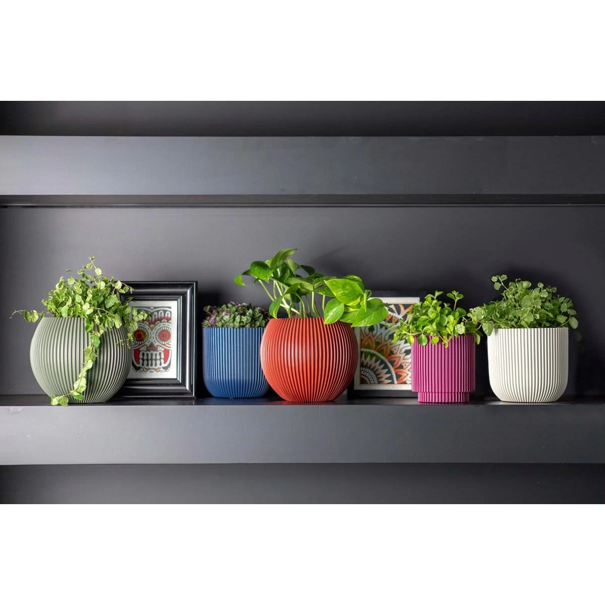 Capi Europe Vaas Cilinder Groove Colours - 8x9 - Beige - Afbeelding 3