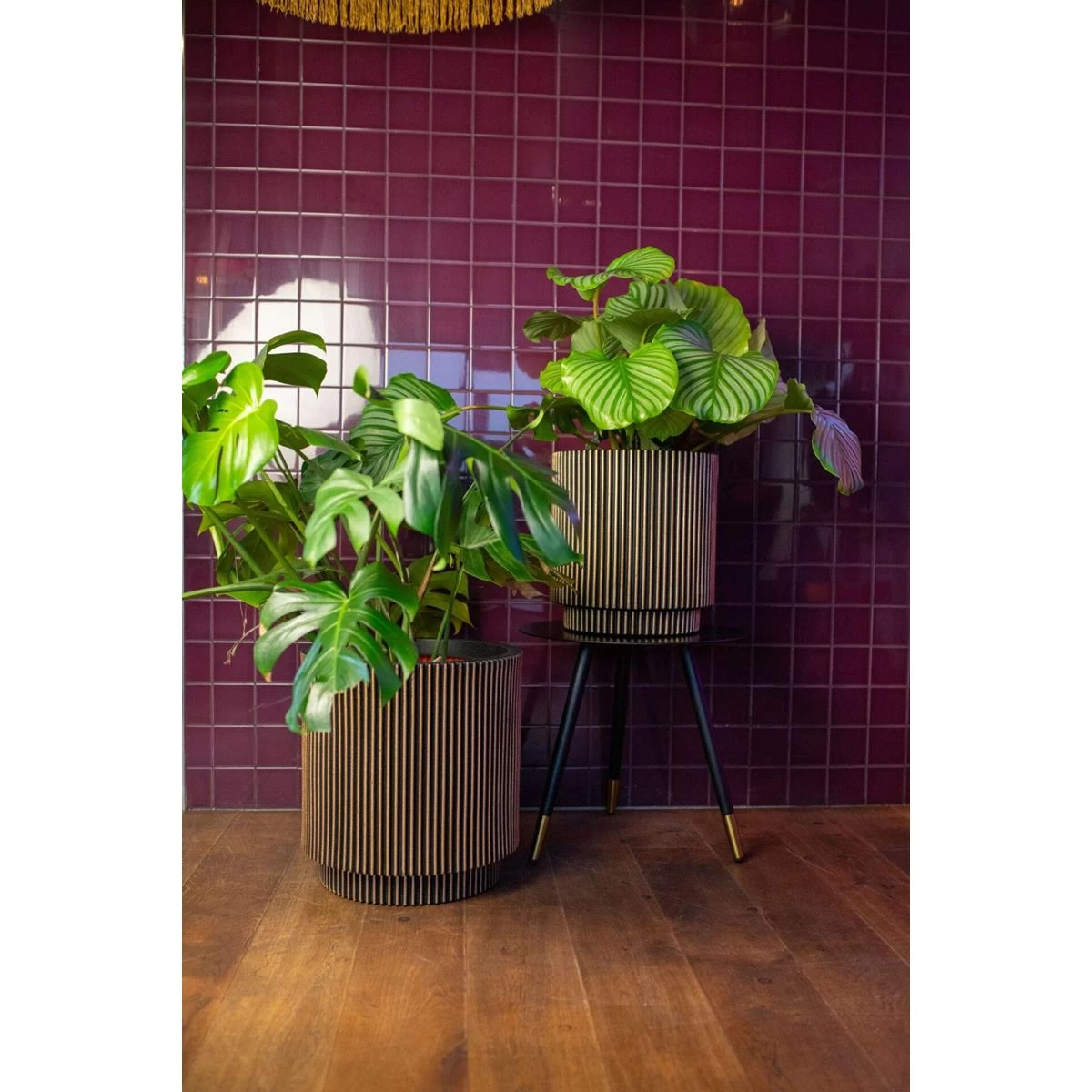 Capi Europe Vaas Cilinder Groove NL - 41x43 - Goud - Afbeelding 3