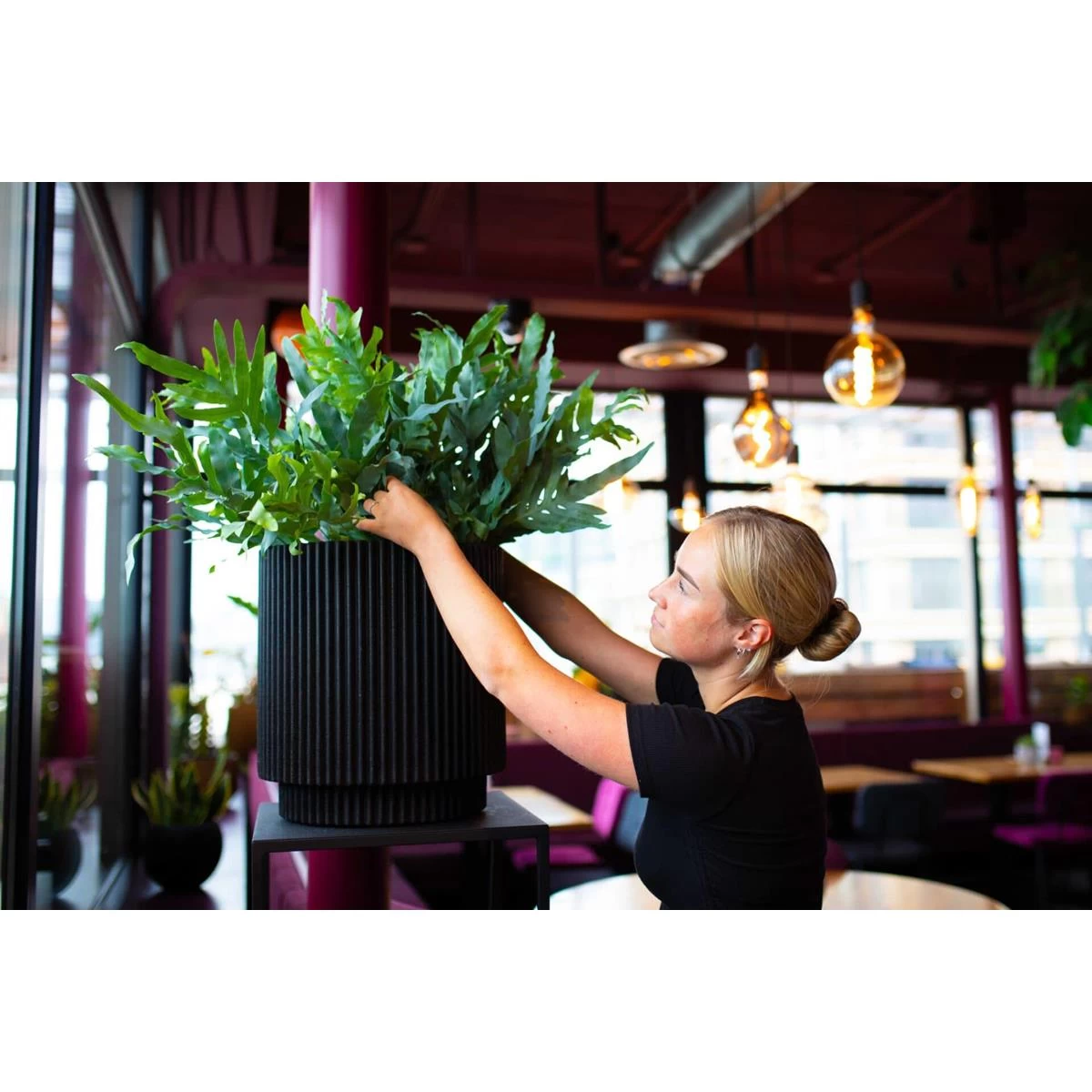 Capi Europe Vaas Cilinder Groove NL - 41x43 - Goud - Afbeelding 4