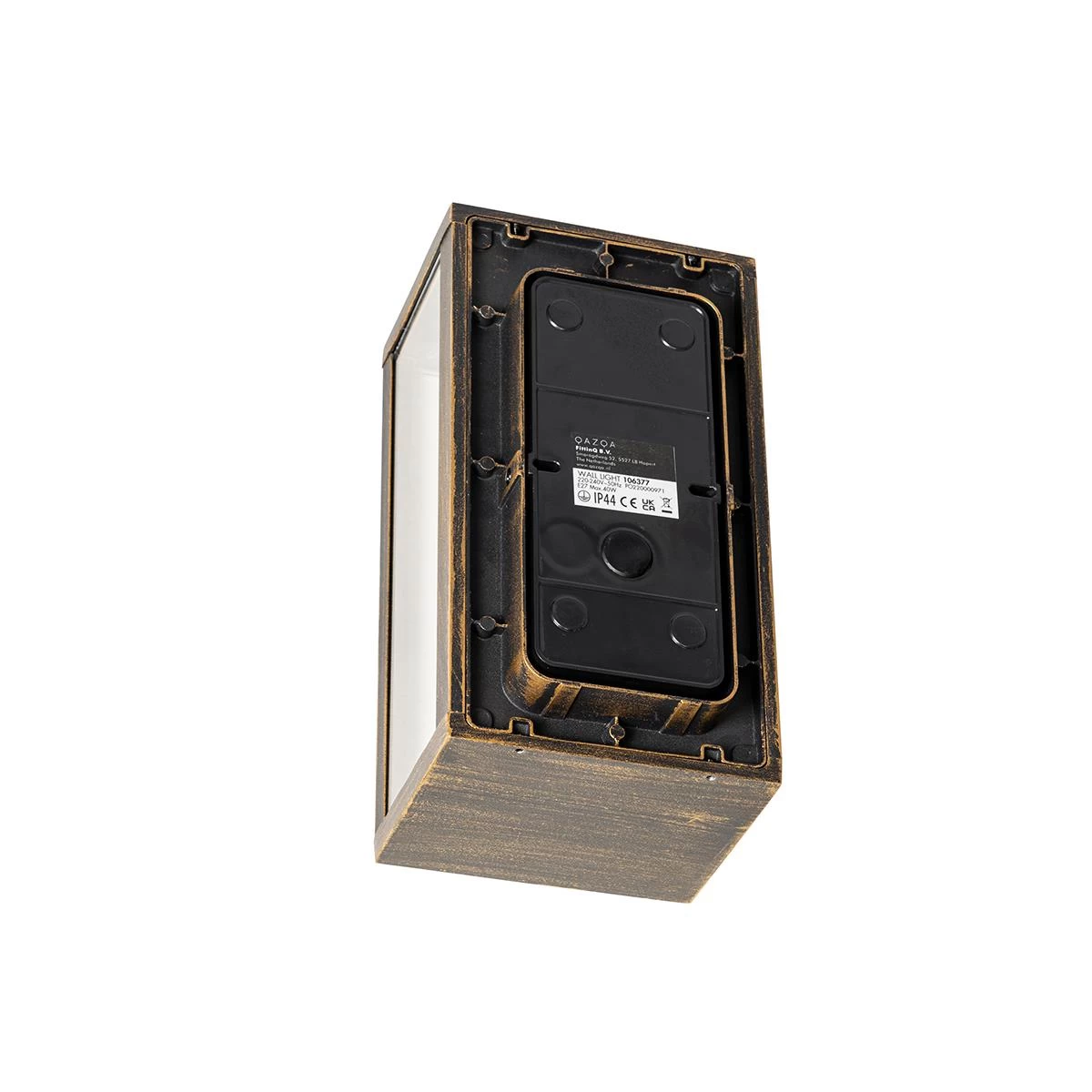 QAZQA Vintage Wandlamp Antiek Goud 26 Cm IP44 - Charlois - Afbeelding 11