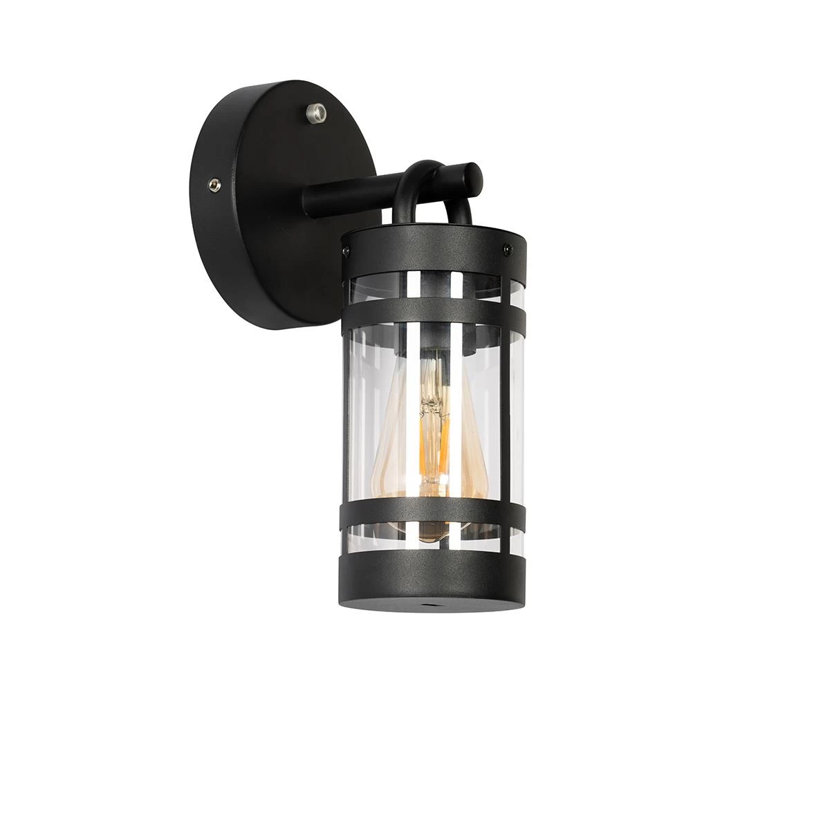 QAZQA Buiten Wandlamp Zwart IP44 Licht-donker Sensor - Ruben - Afbeelding 11