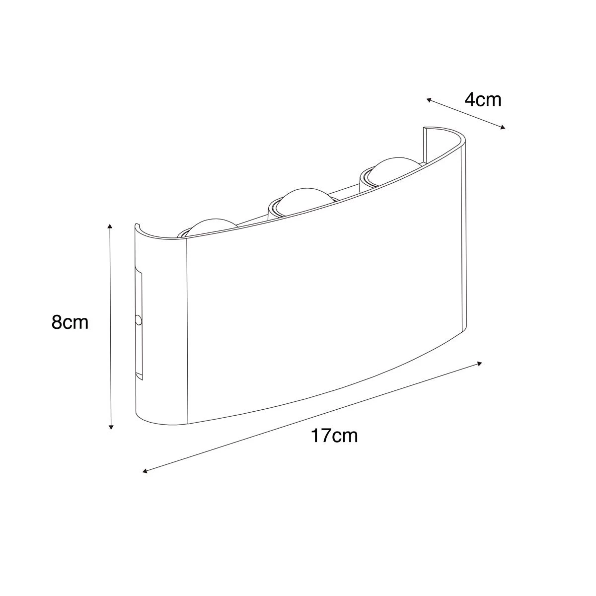 QAZQA Buiten Wandlamp Donkergrijs Incl. LED 6-lichts IP54 - Silly - Afbeelding 4