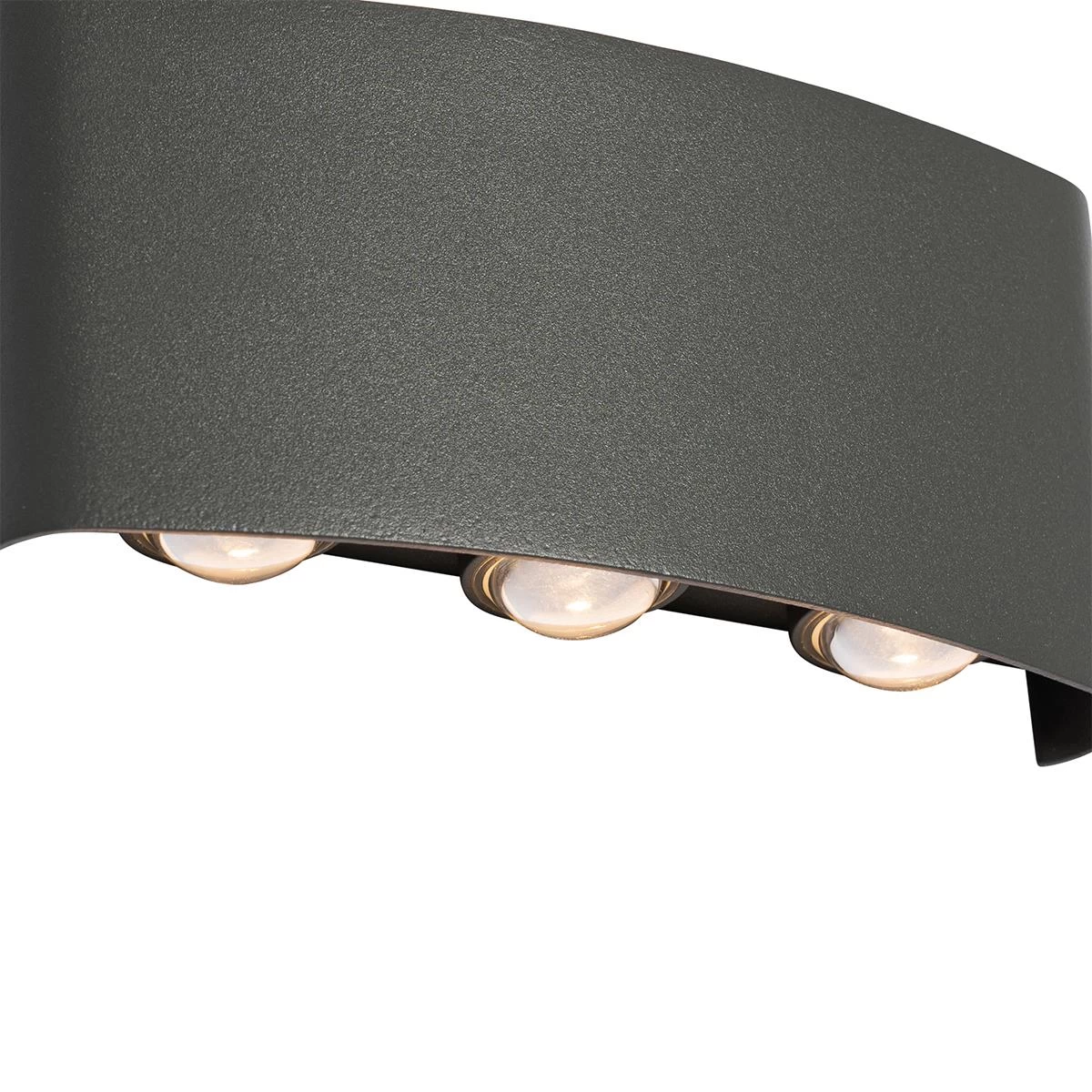 QAZQA Buiten Wandlamp Donkergrijs Incl. LED 6-lichts IP54 - Silly - Afbeelding 5