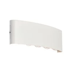 QAZQA Buiten Wandlamp Wit Incl. LED 10-lichts IP54 - Silly