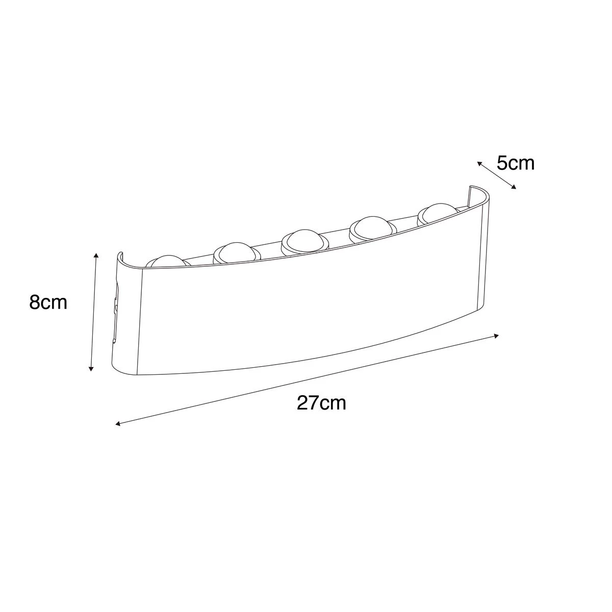 QAZQA Buiten Wandlamp Wit Incl. LED 10-lichts IP54 - Silly - Afbeelding 5
