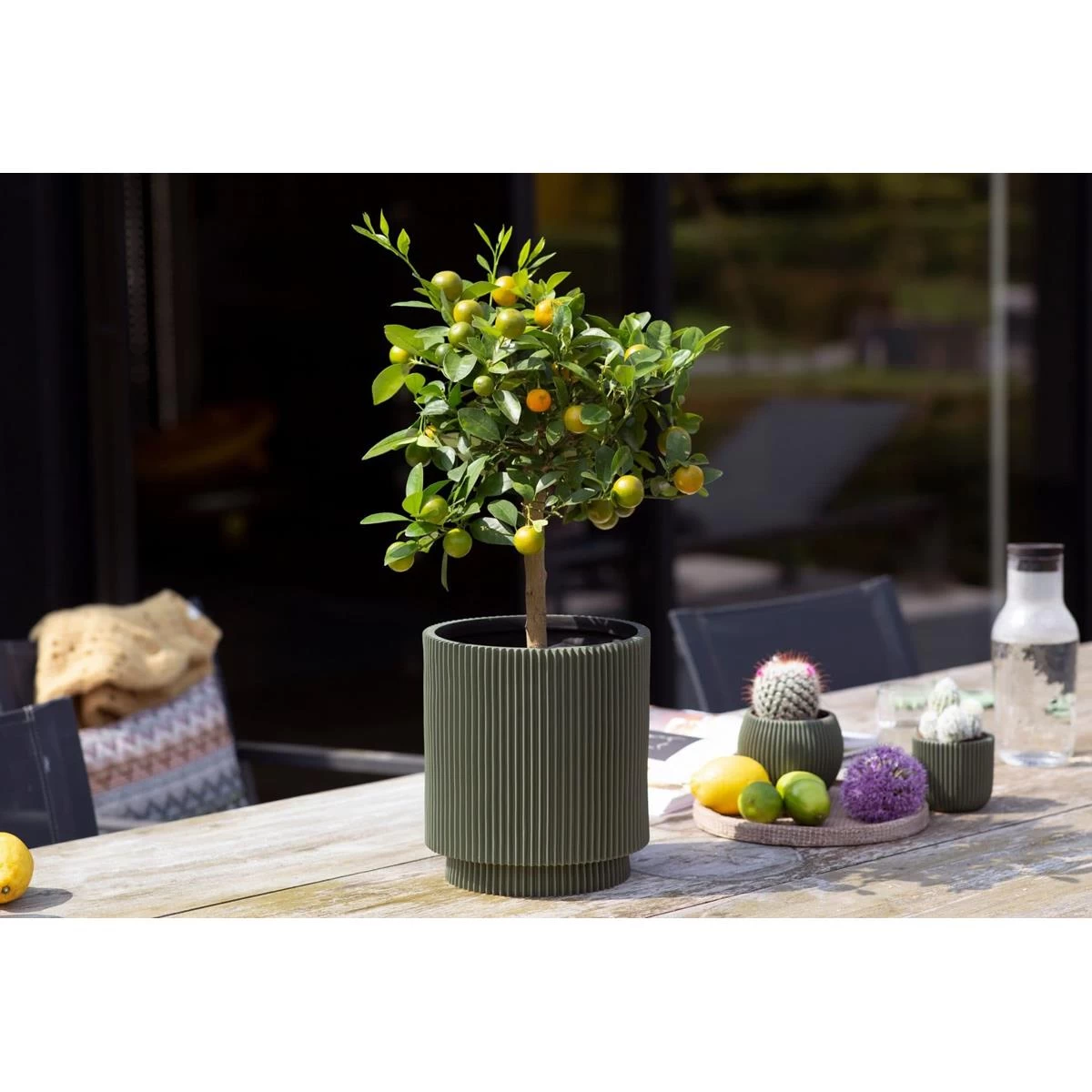 Capi Europe Vaas Cilinder Groove Colours - 8x9 - Beige - Afbeelding 5