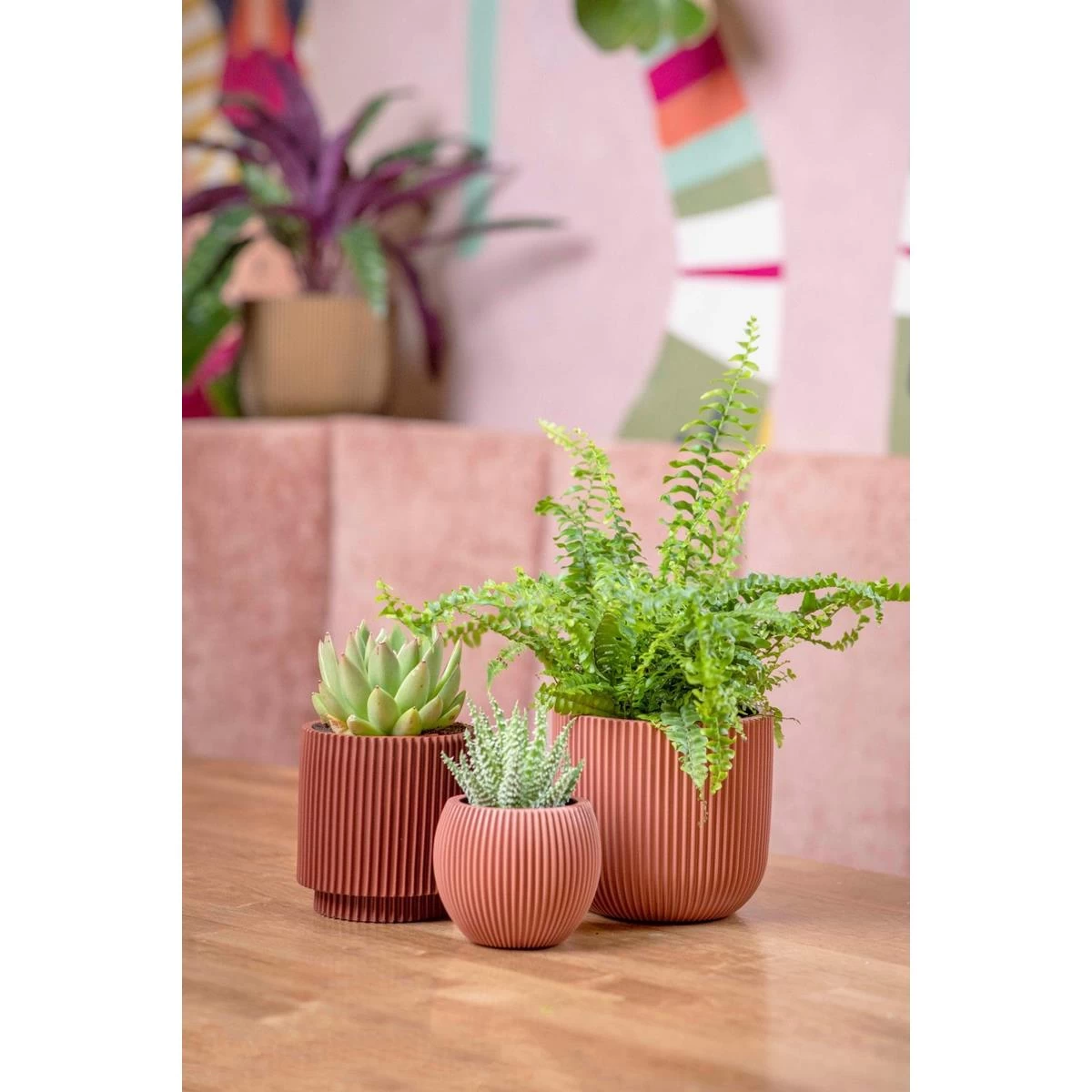 Capi Europe Vaas Cilinder Groove Colours - 8x9 - Beige - Afbeelding 6