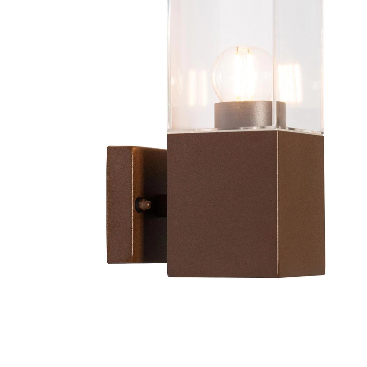 QAZQA Moderne Buiten Wandlamp Roestbruin - Malios - Afbeelding 4