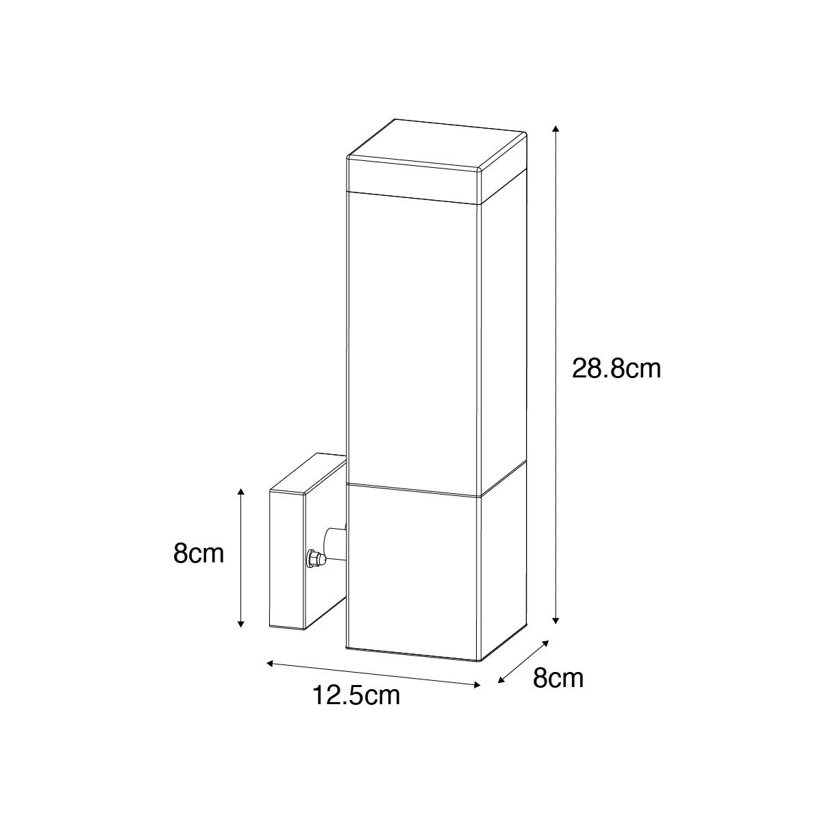 QAZQA Moderne Buiten Wandlamp Roestbruin - Malios - Afbeelding 5