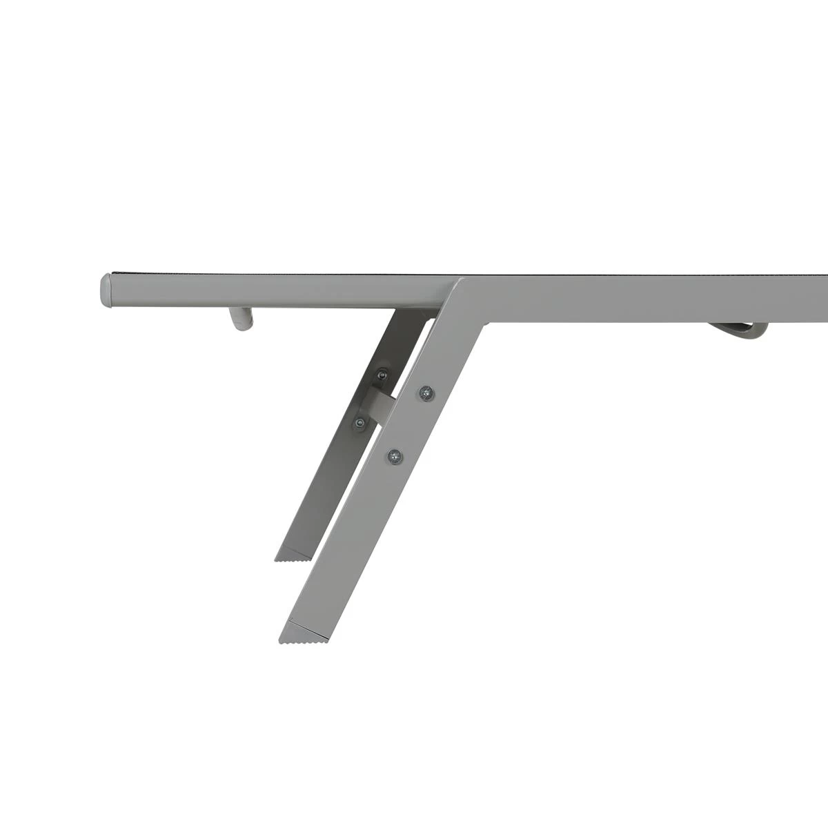 Beliani - NOLI - Strandstoel - Zwart - Staal - Afbeelding 6