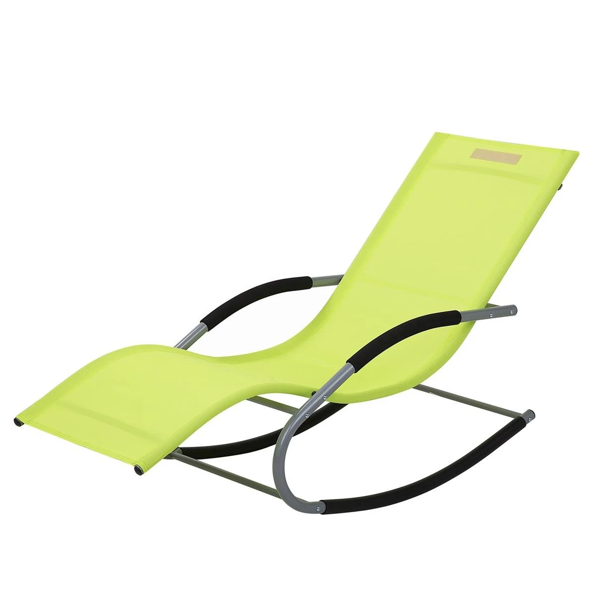 Beliani - CARANO - Strandstoel - Groen - Staal - Afbeelding 4
