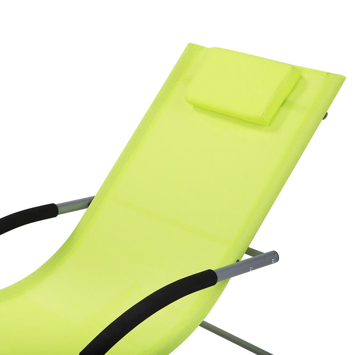 Beliani - CARANO - Strandstoel - Groen - Staal - Afbeelding 7