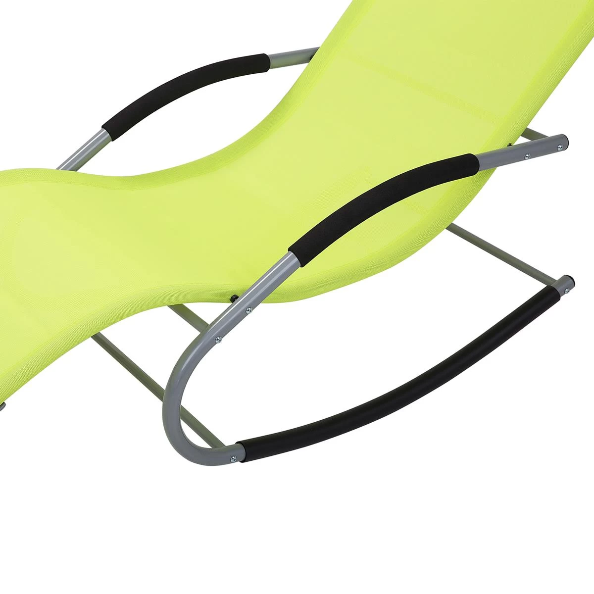 Beliani - CARANO - Strandstoel - Groen - Staal - Afbeelding 9