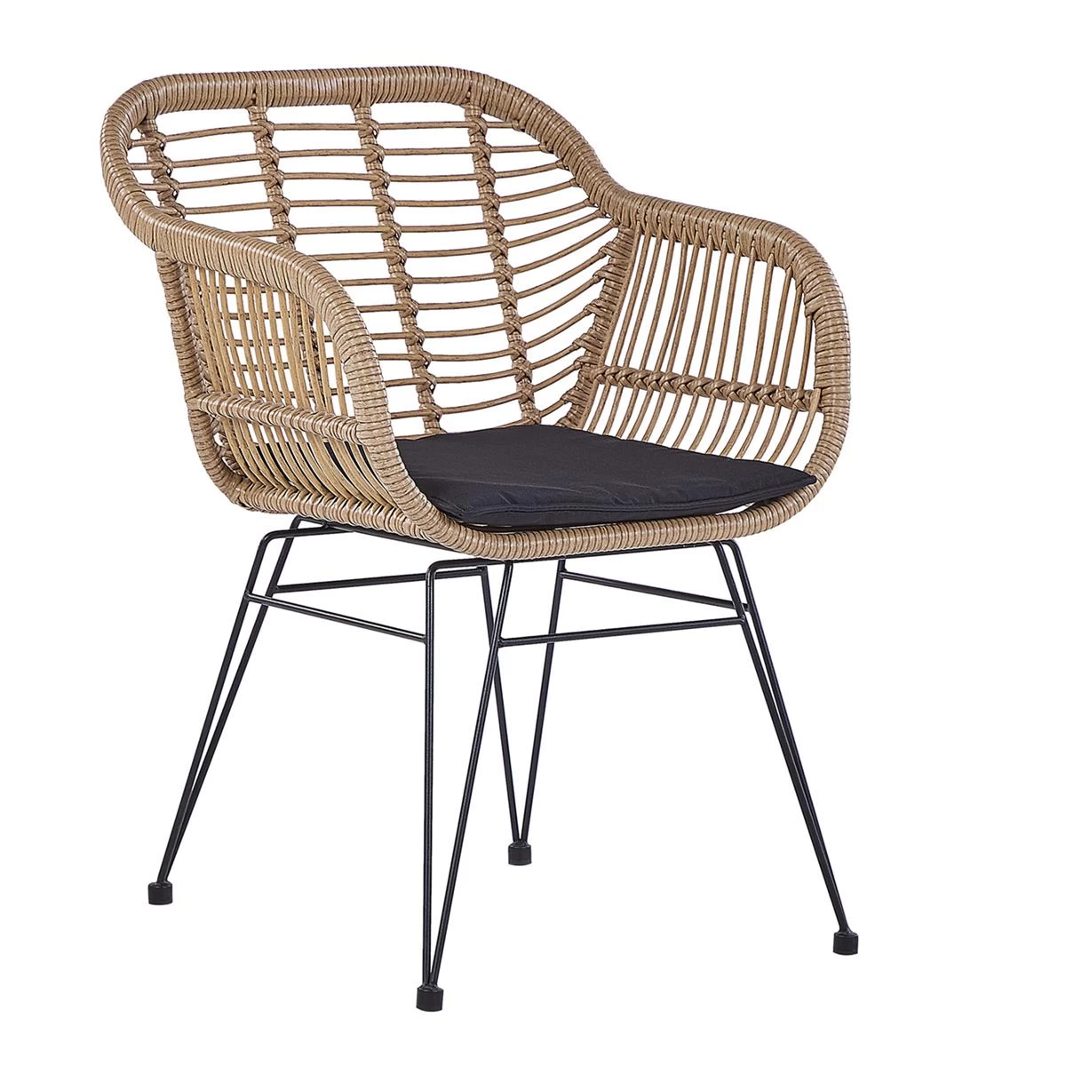 Beliani - TROPEA II - Bistroset Voor 2 - Natuurlijk - PE Rotan - Afbeelding 4